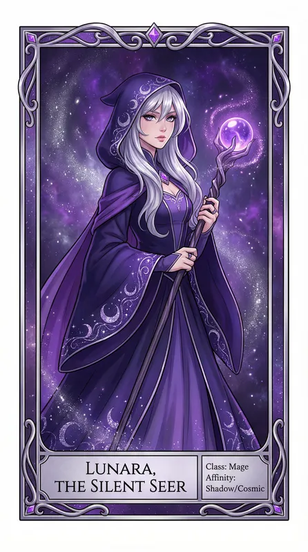月影法师角色卡片——小小绘精选动漫角色